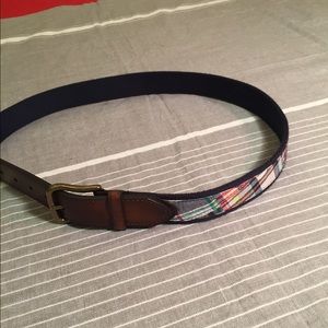 New Men’s Plaid Belt Size 34